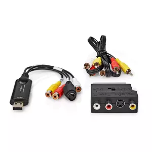 Video capturing device Nedis VGRRU101BK USB 2.0 852 x 480 pixels