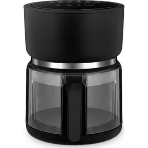 Фритюрница 4Swiss ABB-G24 Pure Glass Black без жира — компактная настольная электрическая