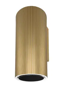 Kitchen hood Ciarko Design Monogram SmartLink gold, grease filter, gesture control, 45 dB noise