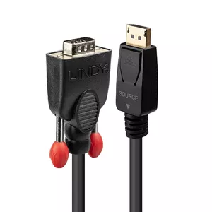 Кабель DisplayPort на VGA Lindy 0.5м