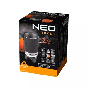 Camping stove NEO tools 63-151, 1 zone, manual control