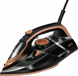 Steam iron MPM MZE-24/C — 3000 W, ceramic soleplate, 0.3 L water tank, 190 g/min steam boost