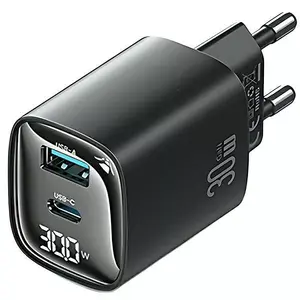 Зарядное устройство usams CC229 30W GaN с USB-C и USB, индикатором LED