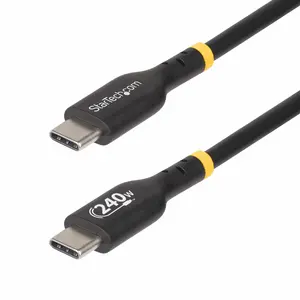 StarTech USB-C uzlādes kabelis USB2EPR2M 2m 240W PD EPR USB-IF sertificēts TPE melns