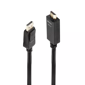 Lindy 36922 video kabeļu aksesuārs 2 m DisplayPort HDMI Type A (Standard) Melns