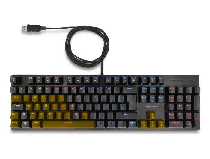 DeLOCK 12115 Spēļu Tastatūra USB QWERTZ Photo 2