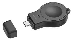 Беспроводное зарядное устройство DELTACO AWC-102 для умных часов черный USB