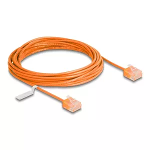 Network Cable DeLOCK RJ45 Cat.6 UTP Ultra Slim 5m Orange