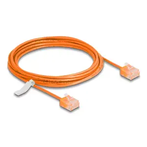 Network Cable DeLOCK RJ45 Cat.6 UTP Ultra Slim 3m Orange