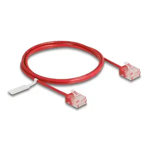 Сетевой кабель DeLOCK RJ45 Cat.6 UTP Ultra Slim 1м Красный