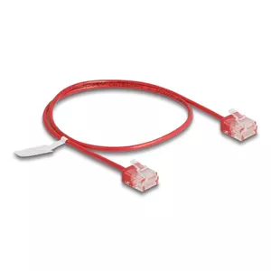 Network Cable DeLOCK RJ45 Cat.6 0.5m Red