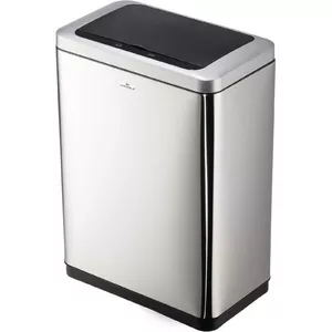 Durable Sensor Trash Can NO TOUCH DUO 2x20L Silver — touchless dual-compartment waste bin