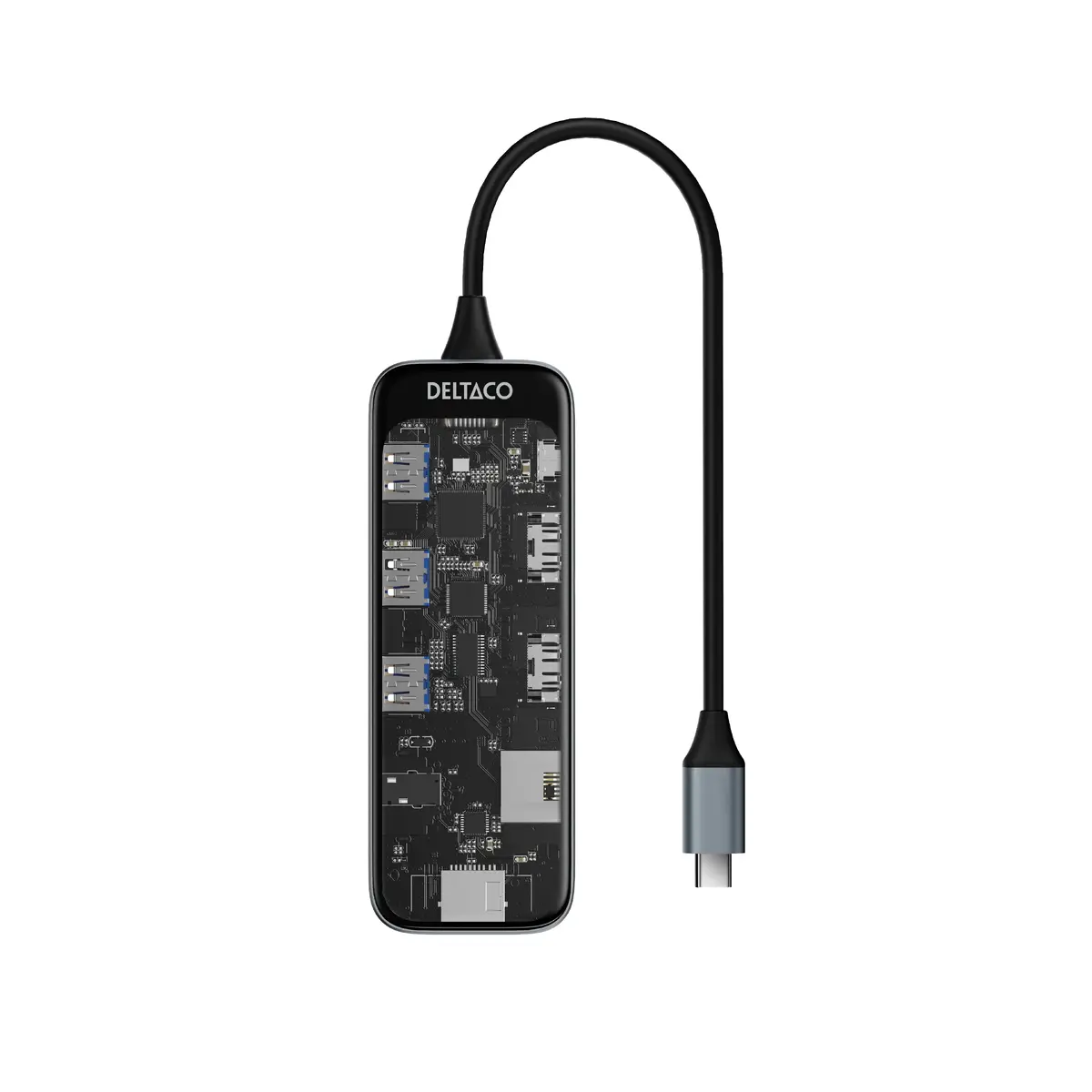 Deltaco USBC-HDMI30 interfeisa huba Photo 2