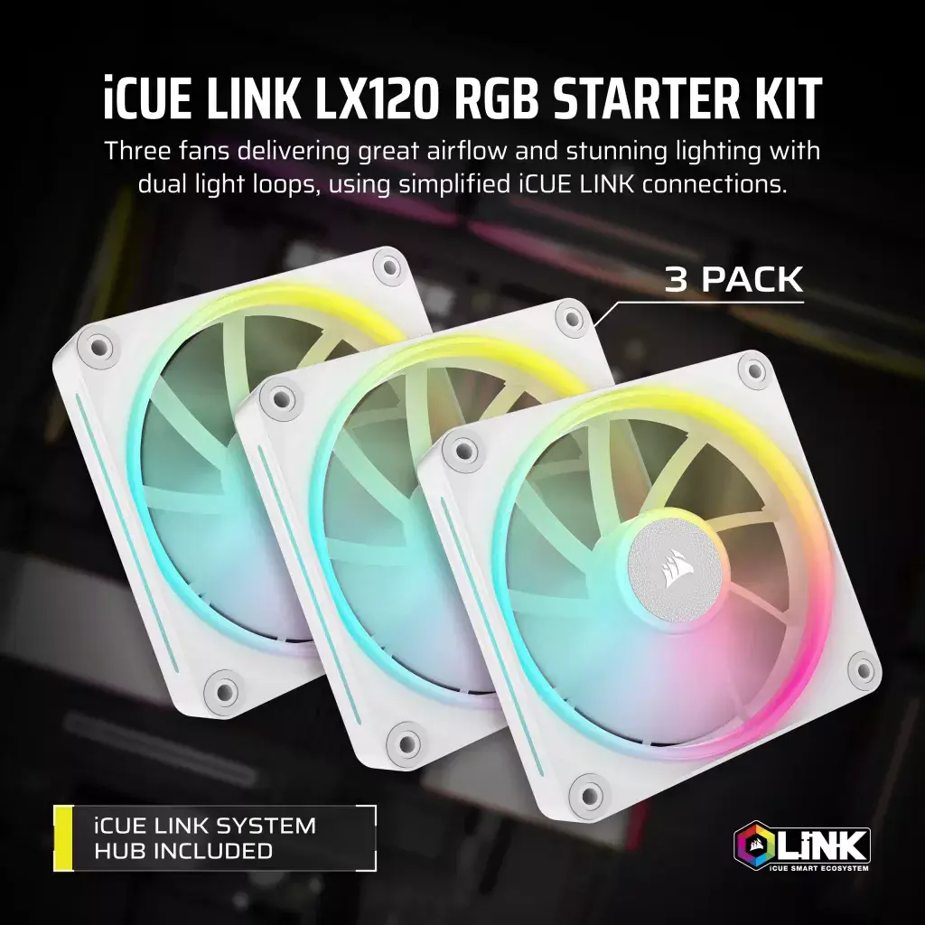 Ventilators Corsair iCUE LINK LX120 RGB Photo 6