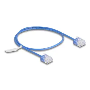 Network Cable DeLOCK RJ45 Cat.6 0.5m Blue