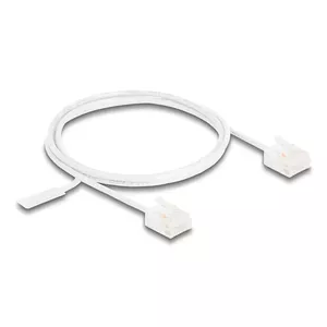 Network Cable DeLOCK RJ45 Cat.6 UTP Ultra Slim 1m White