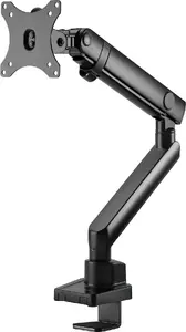 Monitor arm SILVERSTONE SST-ARM13 — single adjustable-height VESA-compatible mount, silver