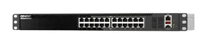 Коммутатор QNAP QSW-M3224-24T управляемый L3 24× 10G RJ-45 1U черно‑серебристый