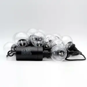 String light RealPower 463614 LED 12 lamps warm white 4.9 m battery-powered (AA)