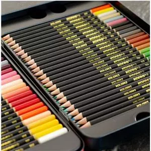 Colored pencil set KORES KOLORES Metal Box 50 pcs — colored pencils, 50 pieces in metal tin