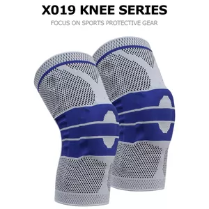 Knee Brace DANWA X019 — adjustable grey elastic support, universal size