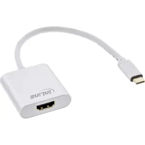 InLine USB-C to HDMI Display Converter with DP Alt Mode 4K at 60Hz and 0.2 m Cable