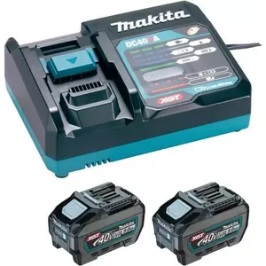 Cordless power set Makita 40V 1911V6-0 with 2×5.0Ah batteries