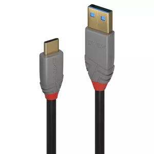 Lindy 3m USB 3.2 Type A to C Cable 5A PD Black