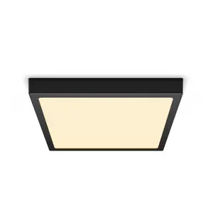 Philips Magneos Square Ceiling Light 20W LED 2700K 1900lm IP20 Black Surfaced Lighting