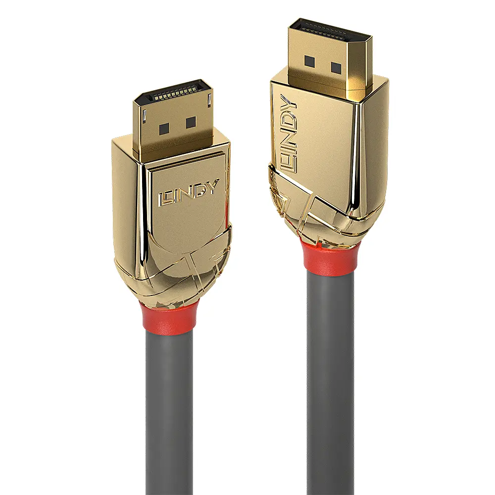 Lindy DisplayPort 1.4 Gold Line