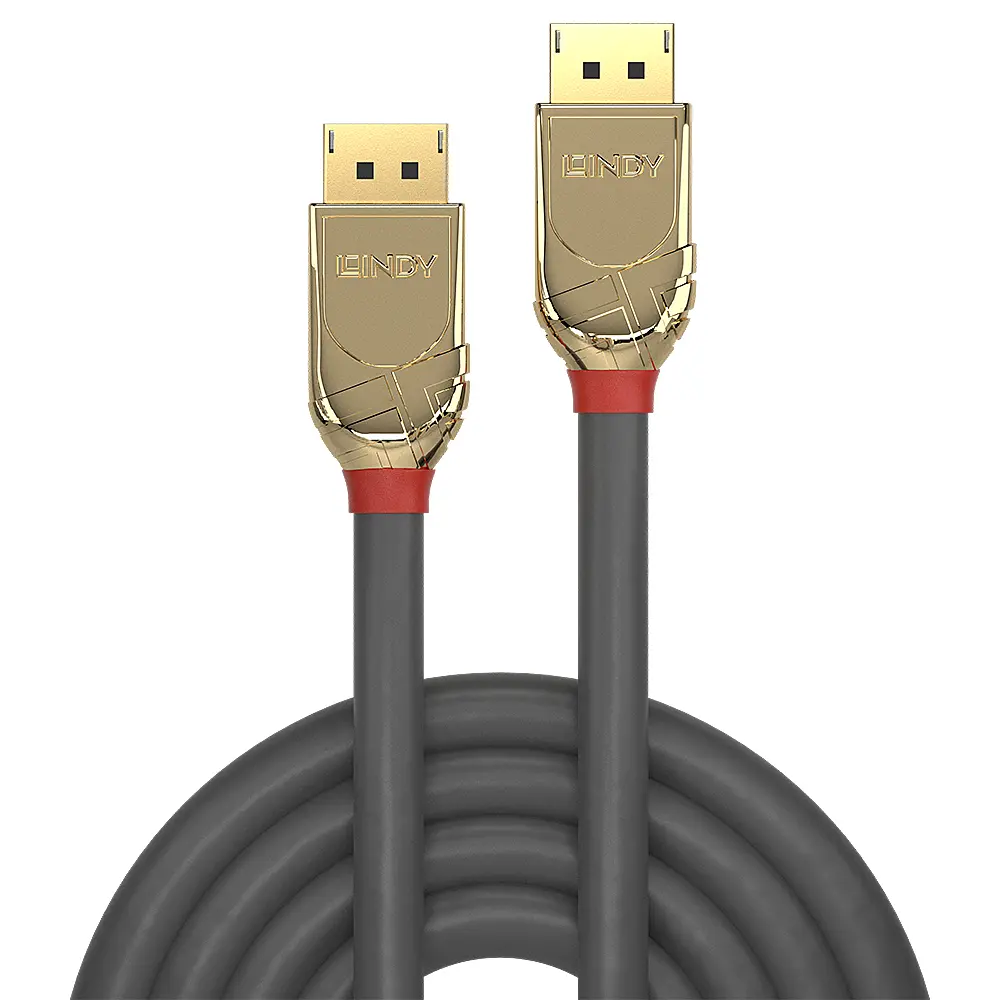 Lindy DisplayPort 1.4 Cable Gold Line 1m 36291 Photo 2