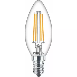 LED filament candle Philips Filament Candle Clear 6.5W (equiv. 60W) B35 E14 2700K 806lm