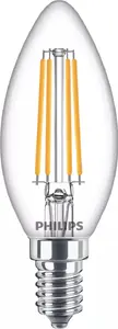 Светодиодная филаментная лампа Philips Filament Candle B35 E14 6.5W 806 лм Теплый белый 2700K