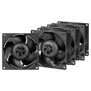 Ventilators ARCTIC S8038-10K 80 mm 102 cfm Divkāršu lodīšu gultnis Melns