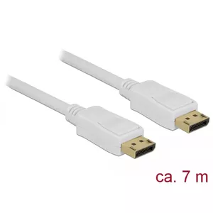 DisplayPort cable DeLOCK 84861 7 m White
