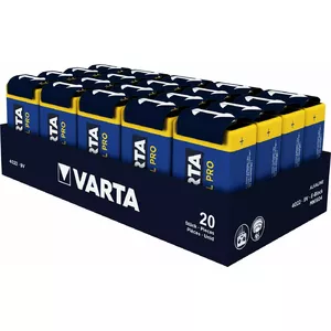 Single-use 9V alkaline battery Varta 04022211111 prismatic