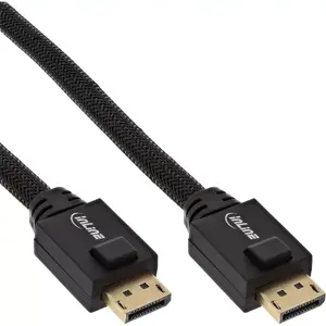 InLine DisplayPort active cable black gold-plated contacts 15m