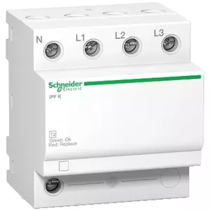 Circuit breaker Schneider Electric Acti9 iPF K 3P+N, white, 72×69×81 mm