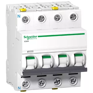 Schneider Electric iC60N Miniature Circuit Breaker 3P+N 16A 6kA