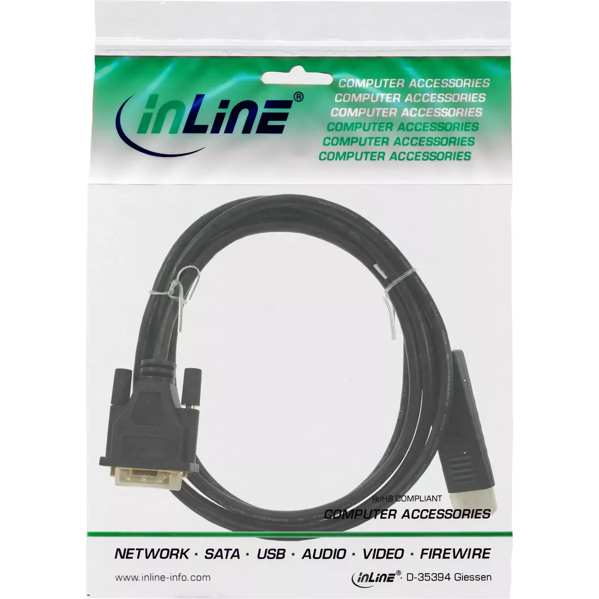 DisplayPort to DVI converter cable InLine 17117 Photo 2