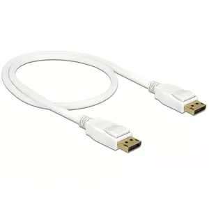 Кабель DisplayPort DeLOCK 85507 0.5 м Белый
