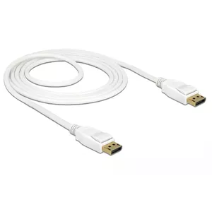 DisplayPort cable DeLOCK 85509 1.5 m White