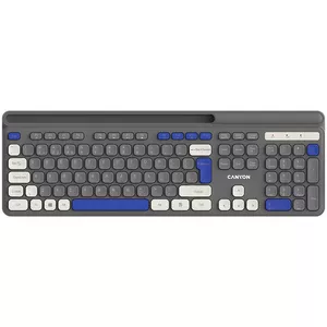 Wireless keyboard CANYON HKB-W03 Grey — compact design, AAA battery powered, model CNS-HKBW03DG