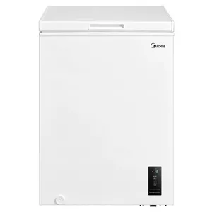 Midea saldētava | MDRC152FEE01 | E energoefektivitātes klase | Krūtīs | Brīvi stāvoša | Augstums 85 cm | Kopējā neto ietilpība 99 L | Balta