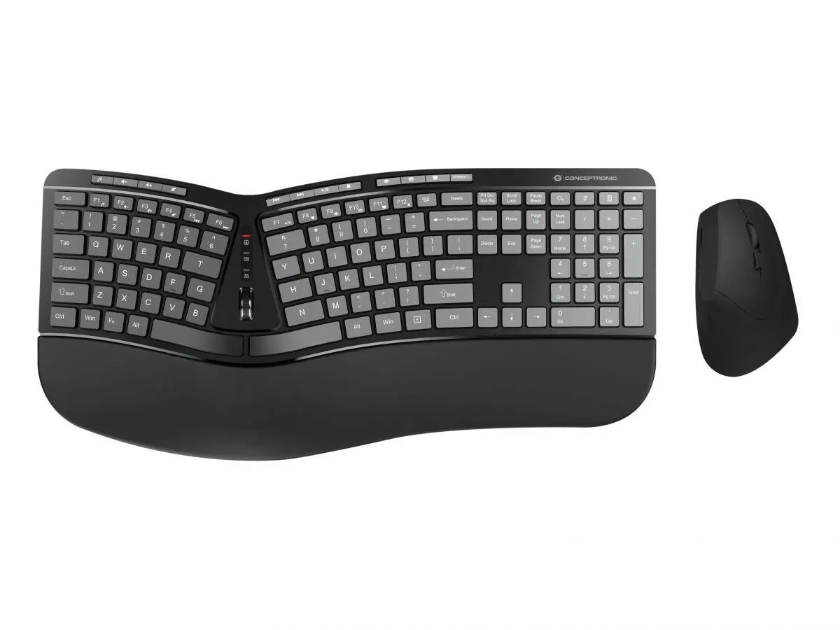 Wireless Ergonomic Keyboard & Mouse Kit Conceptronic ERGO Photo 2