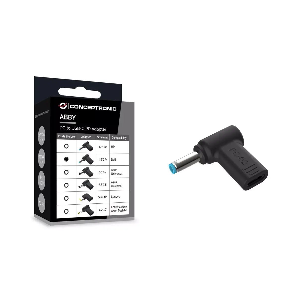 Laptop power tip Conceptronic ABBY15PC02 Photo 3