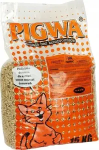 Cat litter BIK Pigwa 15 kg — clumping absorbent bedding for cats and small pets