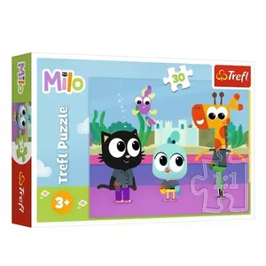 Jigsaw Puzzle 30 pcs TREFL Milo the Cat — 30-piece children's puzzle, cardboard pieces, size standard