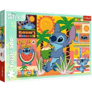 Пазл TREFL 500 элементов Holiday with Stitch, Lilo and Stitch