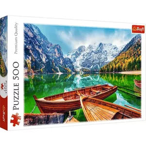 Пазл 500 элементов TREFL — «Braise Lake, Italy», сюжетный обучающий развлекательный набор